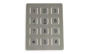 Robust metaltastatur med 12 tangenter JR-KP-08