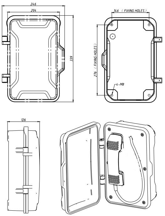 Heavy Duty, Vandal Resistant Metal Telephones